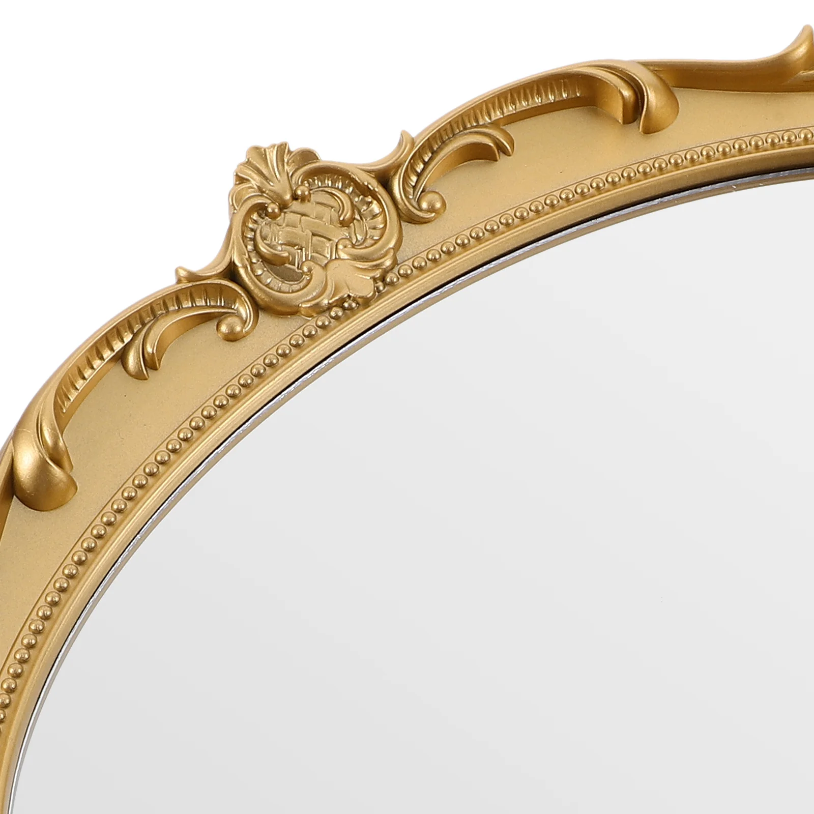 مرآة مكياج عتيقة على الطراز الأوروبي لطاولة تزيين الحائط بتصميم عتيق، مرآة منزلية مزخرفة، تصميم مدمج، مكتب حمام