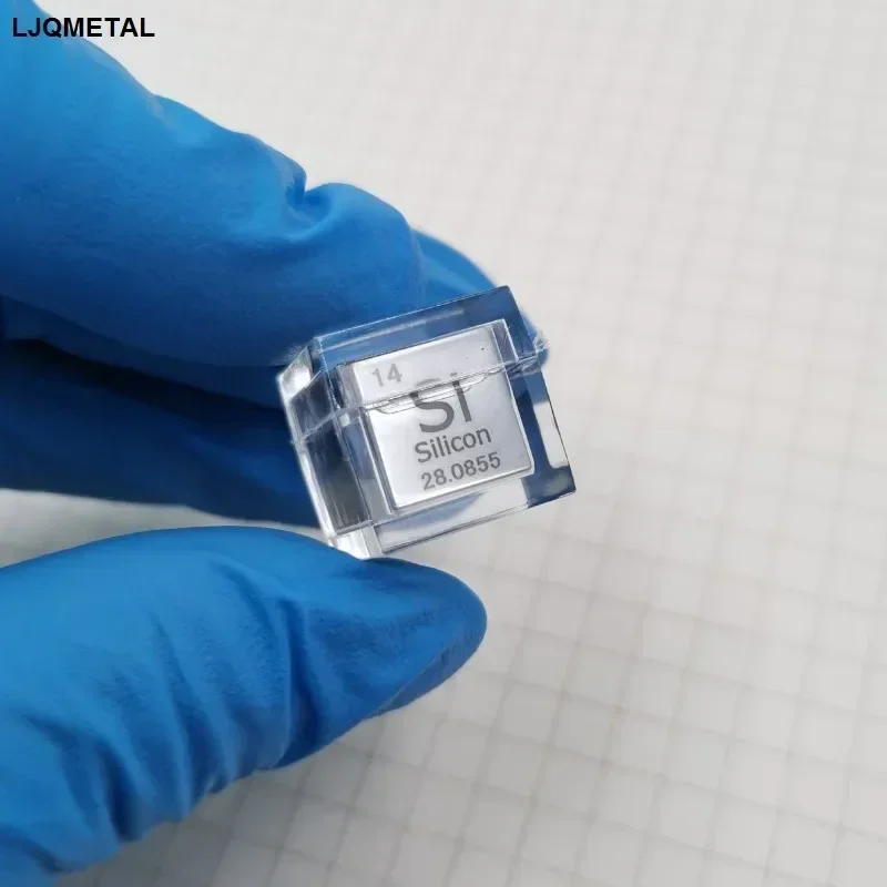 10mm Element Cube Display Case - Clear Acrylic Box for Periodic Table Samples & Collectibles