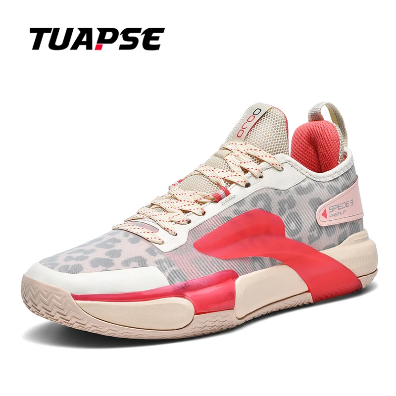 TUAPSE Fashion Basketball Sports Shoes Unisex Outdoor Breathable Mens Basket Sneakers Non-Slip Men Athletic Shoes Big Size 36-45