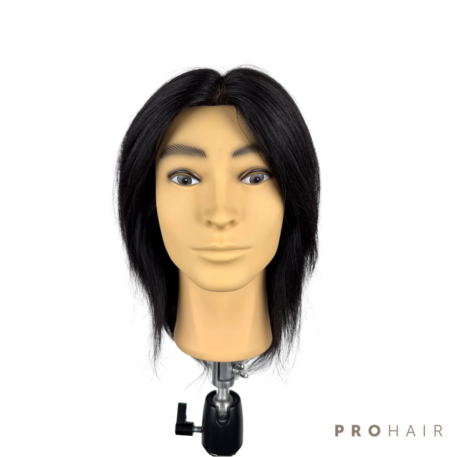 

New Version Men's Mannequin Head 10 Inch 100% Black Animal Hair for Cutting Styling