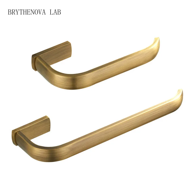 Bathroom Accessories Antique Brass Wall Mounted Toilet Paper Holder Ring Towel Robe Coat Hook Bathroom Hardware Set Antique Bras