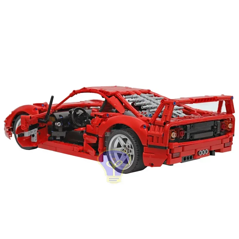 NEW 1590PCS 1:10 RC Working V8 engine supercar model buiding kit block self-locking bricks toy birthday christmas gift