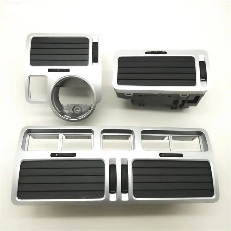 SKTOO Silver For VW Volkswagen bora Golf 4 instrument air outlet central air-conditioning air outlet,a set air outlet