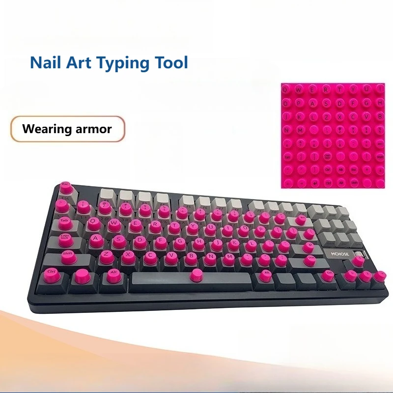 

Самоклеящаяся наклейка для дизайна ногтей, защита артефактов, длинные ногти, силиконовая наклейка на клавиатуру, специальная пленка для клавиатуры на рабочем столе