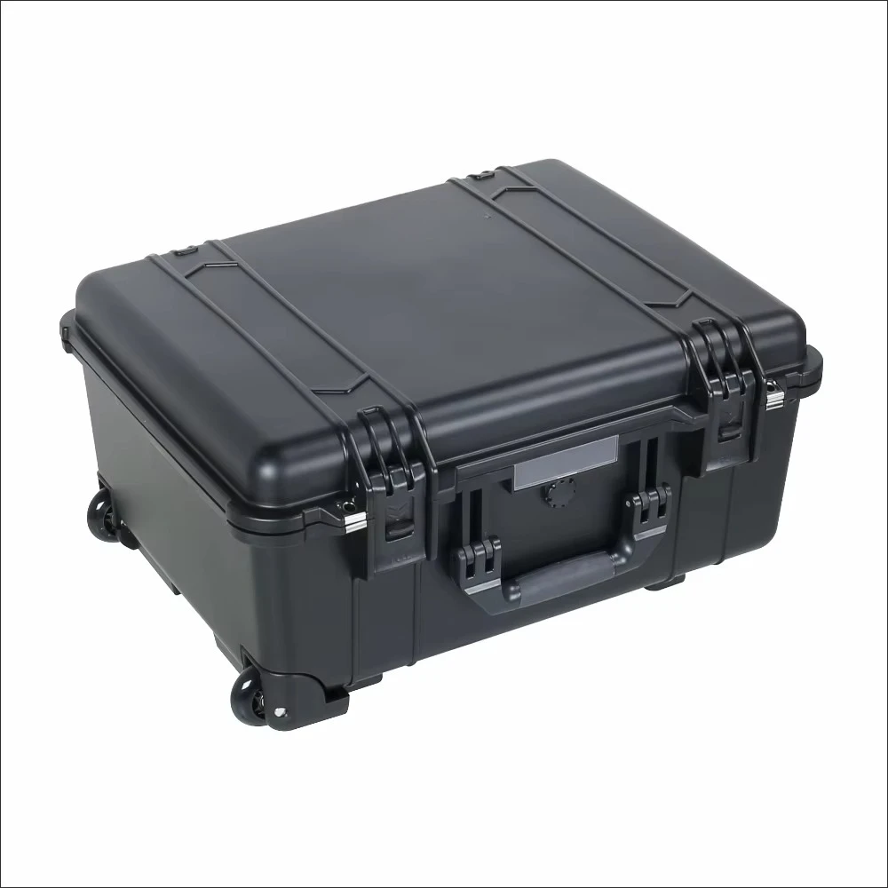 Plastic Hard Shell Case IP67 Waterproof Dustproof Tool Storage Outdoor Protecting Luggage with Customized Foam