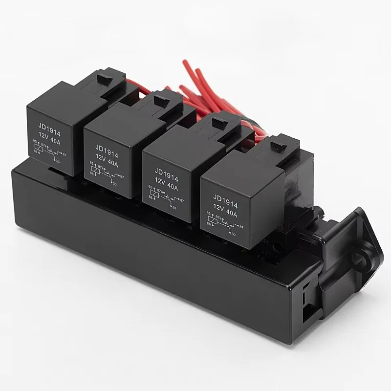 15 Way Waterproof Relay Fuse Box ATC ATO Fuse Holder 5‑Pin Relay Socket  Automotive Fuse Relay Block For Car Vehicle