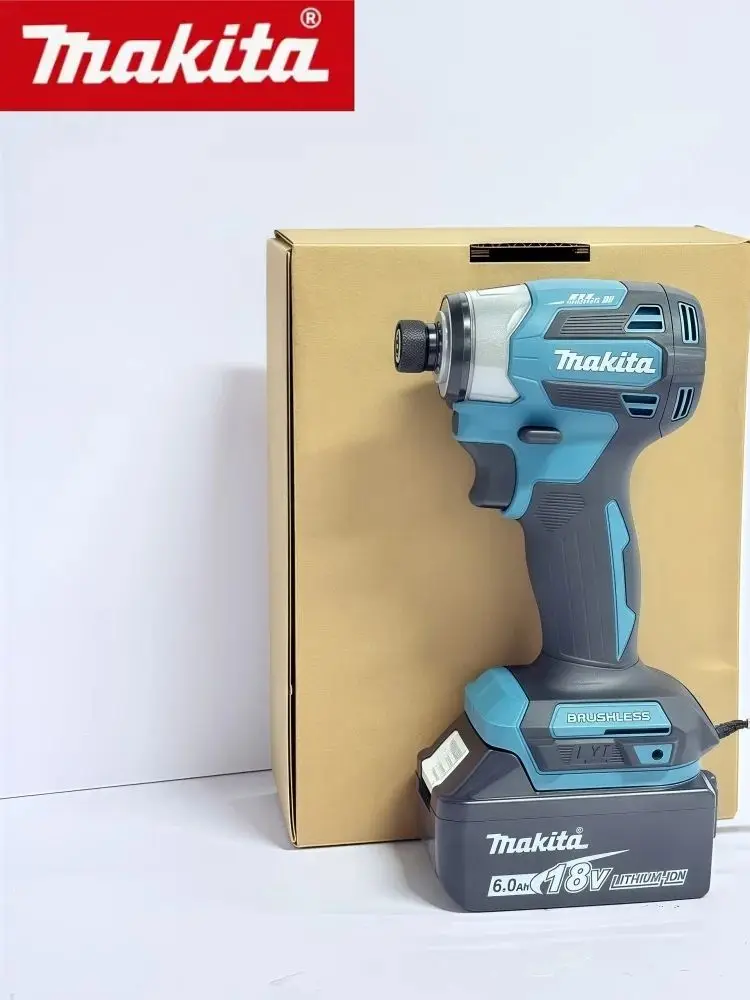 Makita DTD173 18V LXT draadloze borstelloze slagschroevendraaier 180 N·M T-modus elektrische boormachine Oplaadbaar elektrisch gereedschap voor houten bout - afbeelding 2