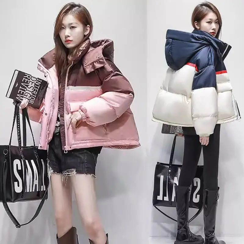 

Women Coat 2025 New Autumn Winter Parkas Female Thick Down Cotton Coat Femme Casual Short Warm Thick Outerwear Ladies Top