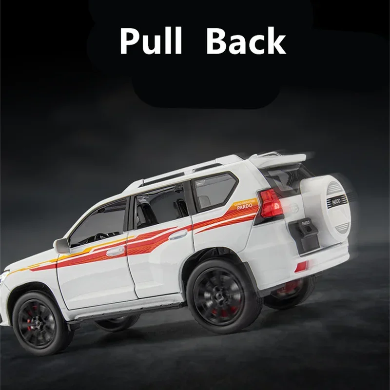 

LAND CRUISER Prado 1/24 внедорожник, модель автомобиля из сплава, литая под давлением металлическая игрушка, внедорожники, модель автомобиля, коллекция моделирования, подарок