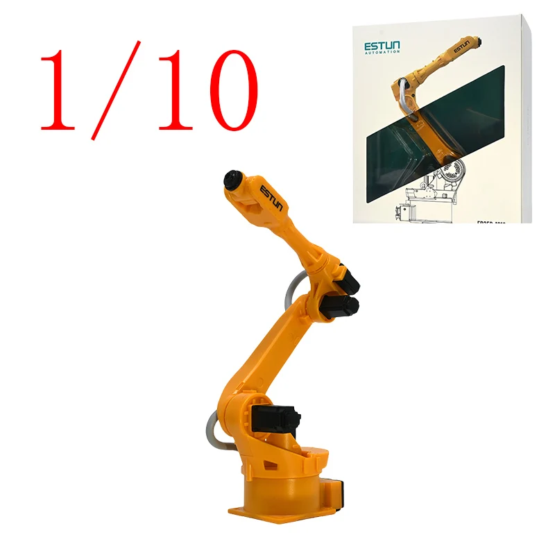 

Литой под давлением MASTER масштаб 1/10, пластиковая механическая рука ESTUN ESTUN ER35B-1810, игра с механической рукояткой, игрушка для мальчика, подарочная коробка