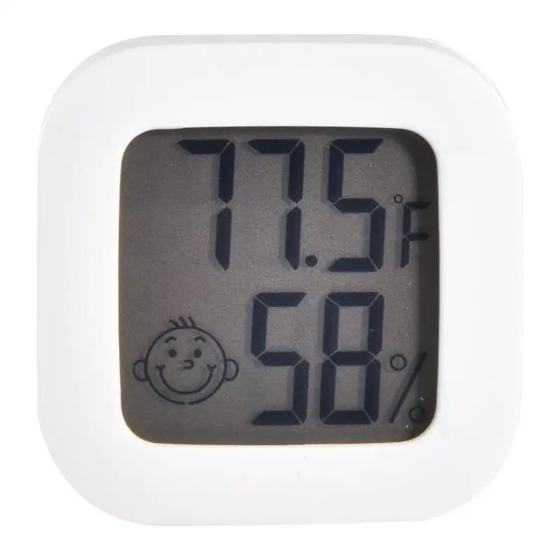 Smile Household Mini LCD Digital Thermometer Hygrometer Indoor Temperature Humidity Meter Sensor Gauge Room Weather Station