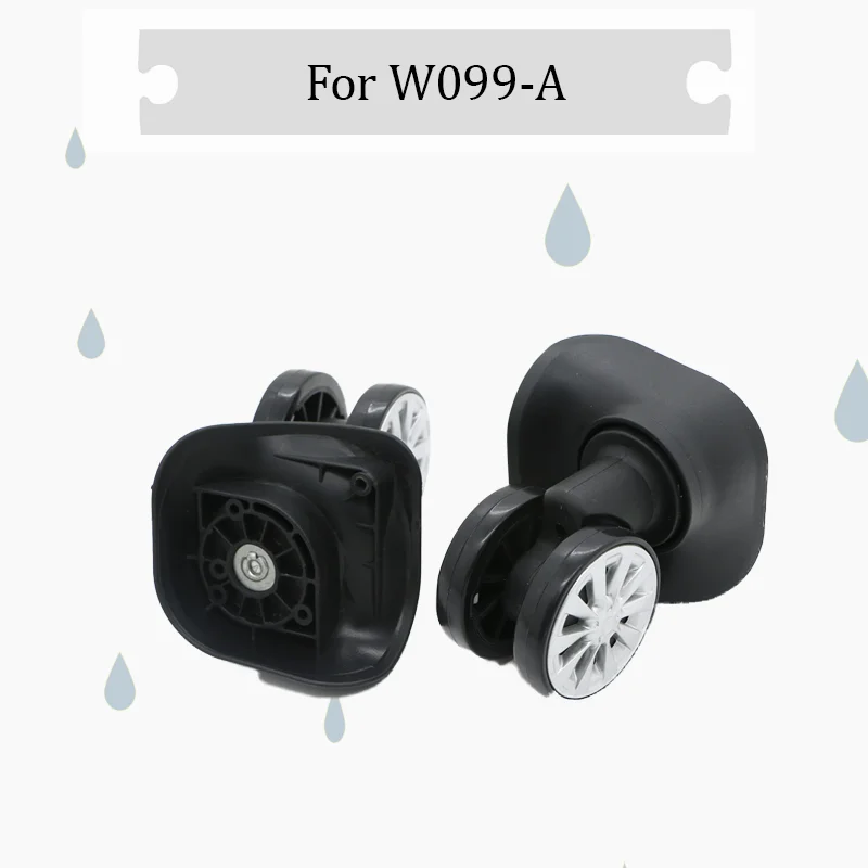 Untuk W099-A Aksesori Roda Koper Tahan Aus Desain Roda Putar Senyap Roda Koper Pengganti yang Ditingkatkan