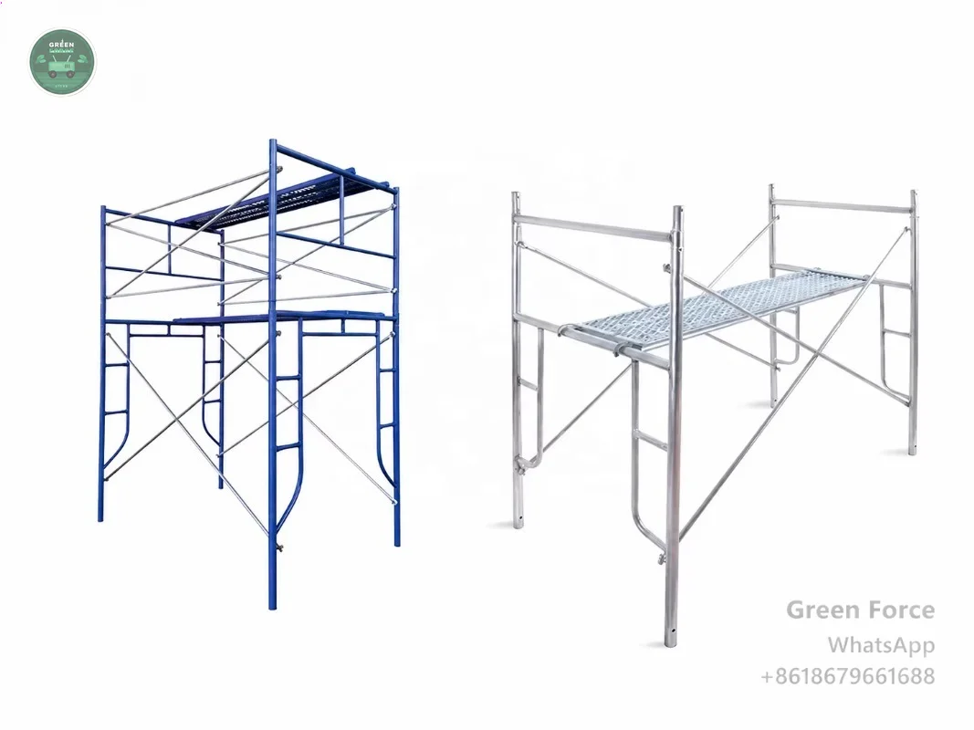 Masonry Access Ladder and H-Frame Scaffolding Combo – Compact Steel Tower for Brickwork and Facades