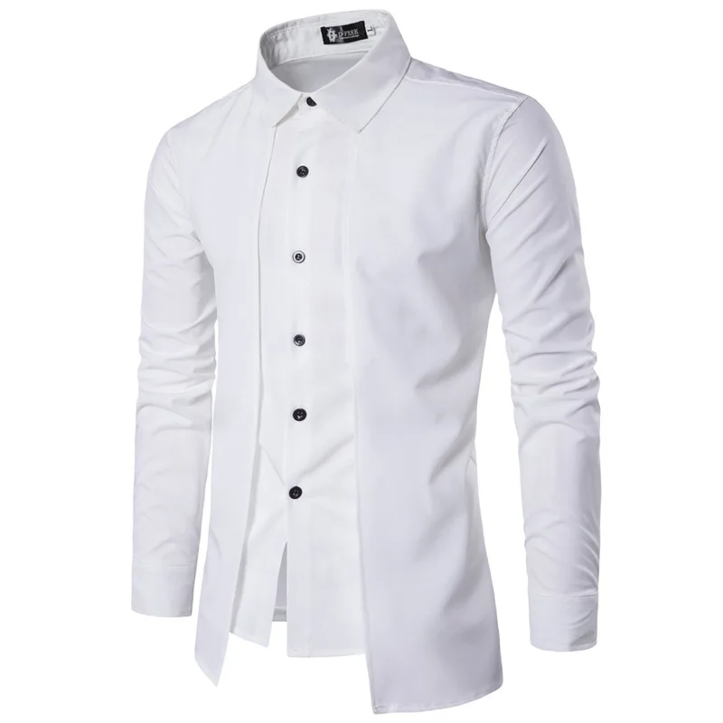 

Men's White Dress Shirt Thin Non-Iron Summer New 2023 Collar Special Wide Fit Fleece Lined Thickened Nine-Quarter Sleeve