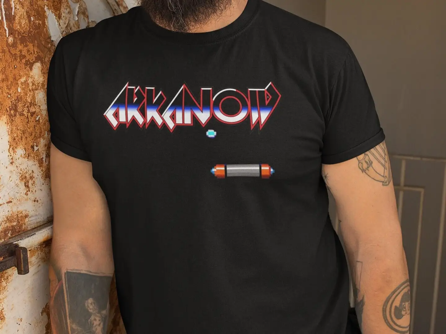 Arkanoid Mens T Shirt Classic Arcade Gamer Retro Gaming Video Game Cool