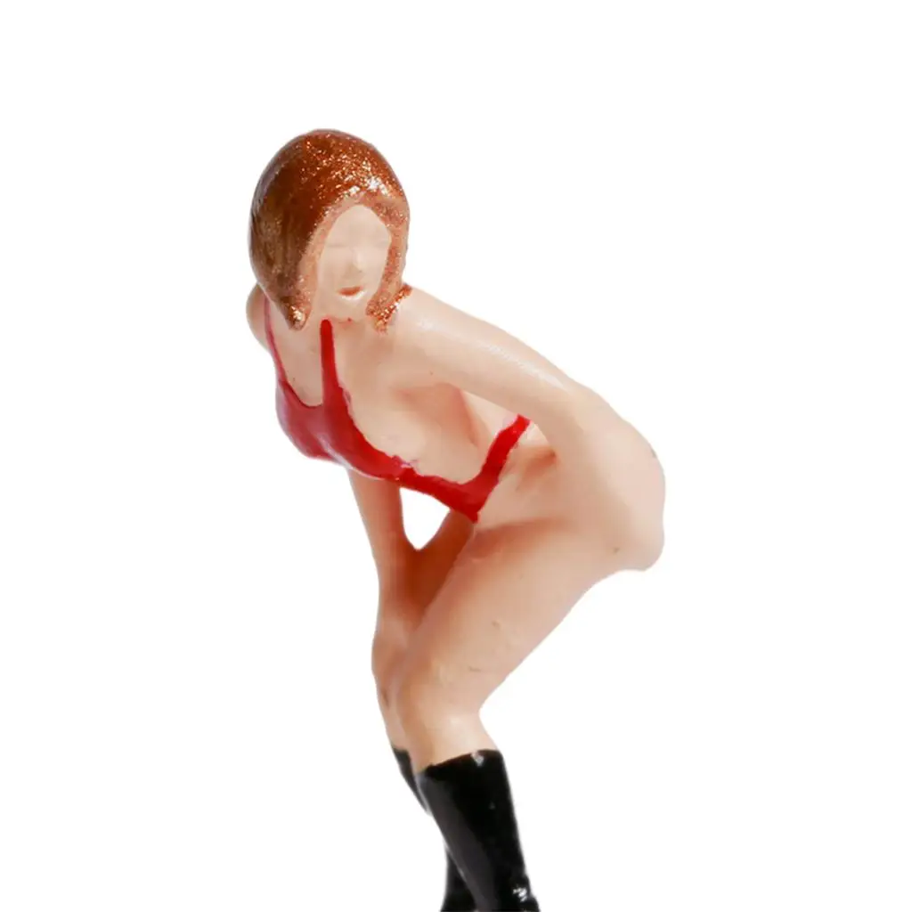 Modelos a escala HO, modelos de figuras de personas de pie coloridas de resina a escala 1:87