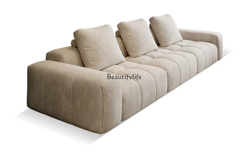 

Pixel sofa living room 2024 new high-end straight row module fabric sofa