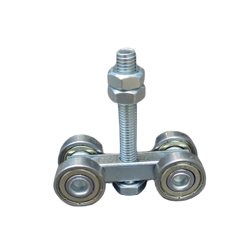 Zware C30 Vouwdeur Schuifbaan Met Stalen Katrollager Voor Poort Vouwen Deur Gewicht Capaciteit 100Kg