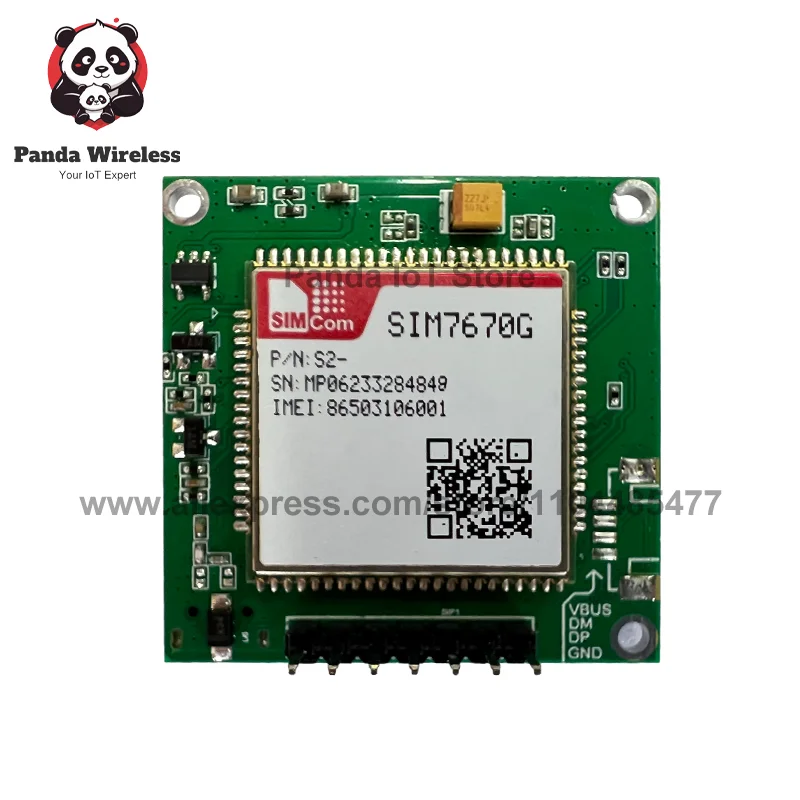 SIMcom Global version SIM7670G Core Board  LTE CAT1+4G+Qualcomm chip TTL Serial Port with External GPS (Optional) for M2M