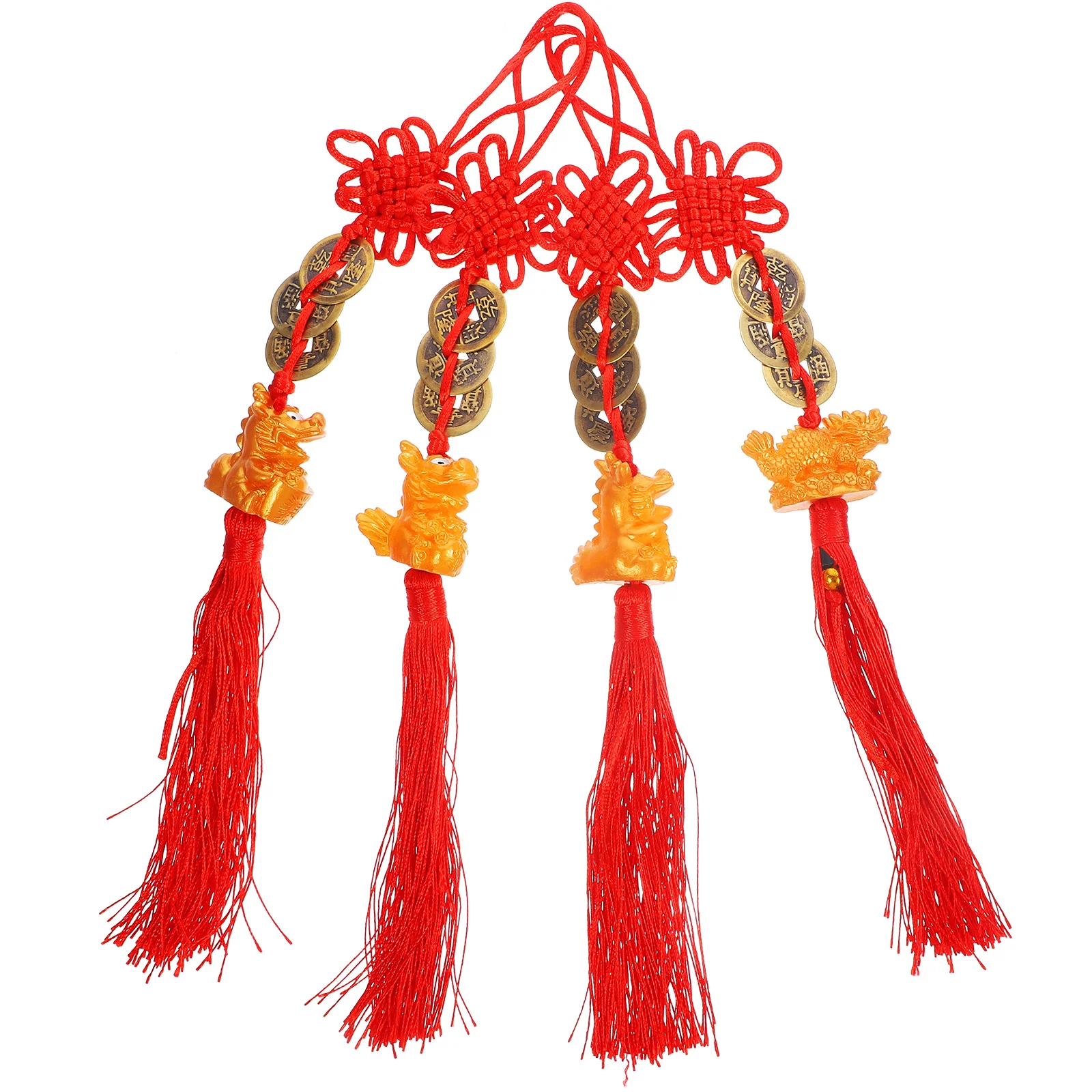 4 قطعة المعلقات السنة الصينية الجديدة بونساي ديكور معلق مهرجان الربيع لوازم الحلي الاحتفالية التقليدية زينة السنة الجديدة #6