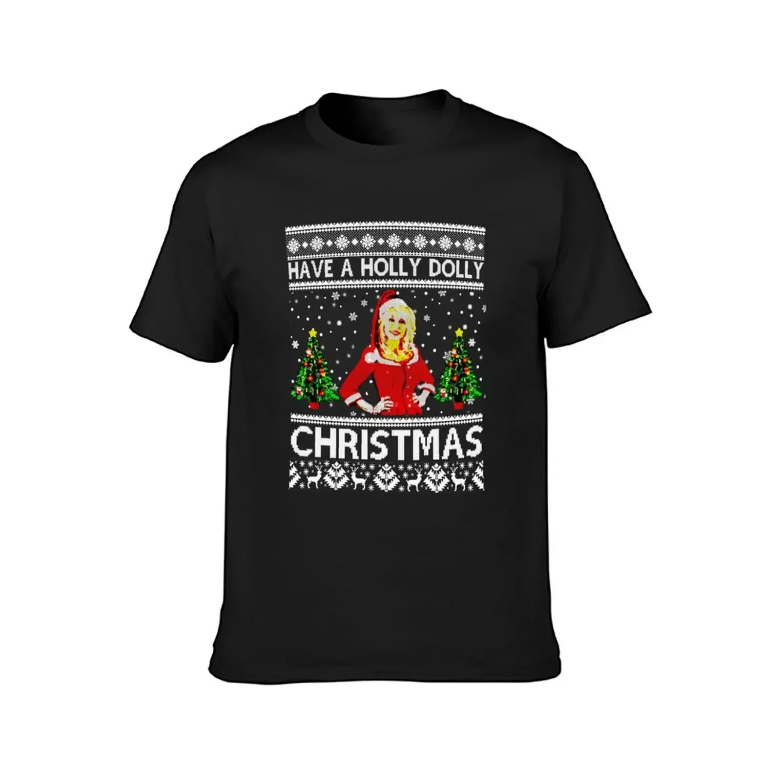 Retro Have A Holly Dolly Christmas Parton's Music T-Shirt sweat animal prinfor boys mens champion t shirts