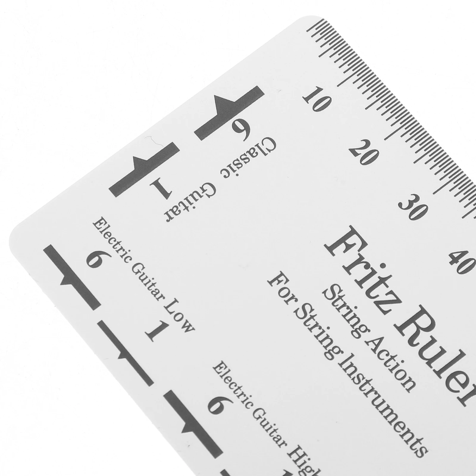 

String Height Measurement Ruler Guitars Bass Plastic Kit Double Sided Etching Anti Rust Guitar Luthier Tool Set String Action