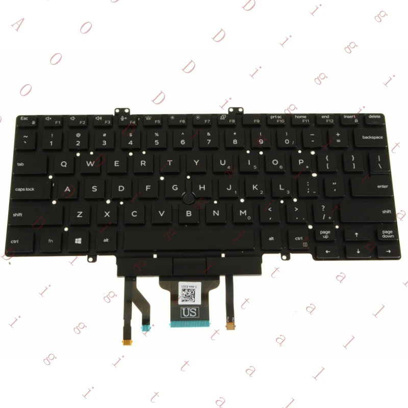 

WW 03J9FC FOR DELL Latitude 5400 5411 Laptop Backlit Keyboard Dual Point