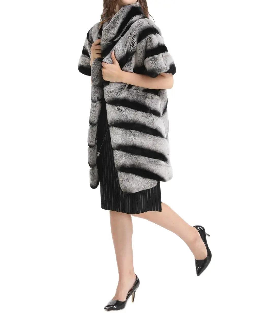 스트라이프 렉스 토끼 조끼(반소매, 스트라이프) 1907005