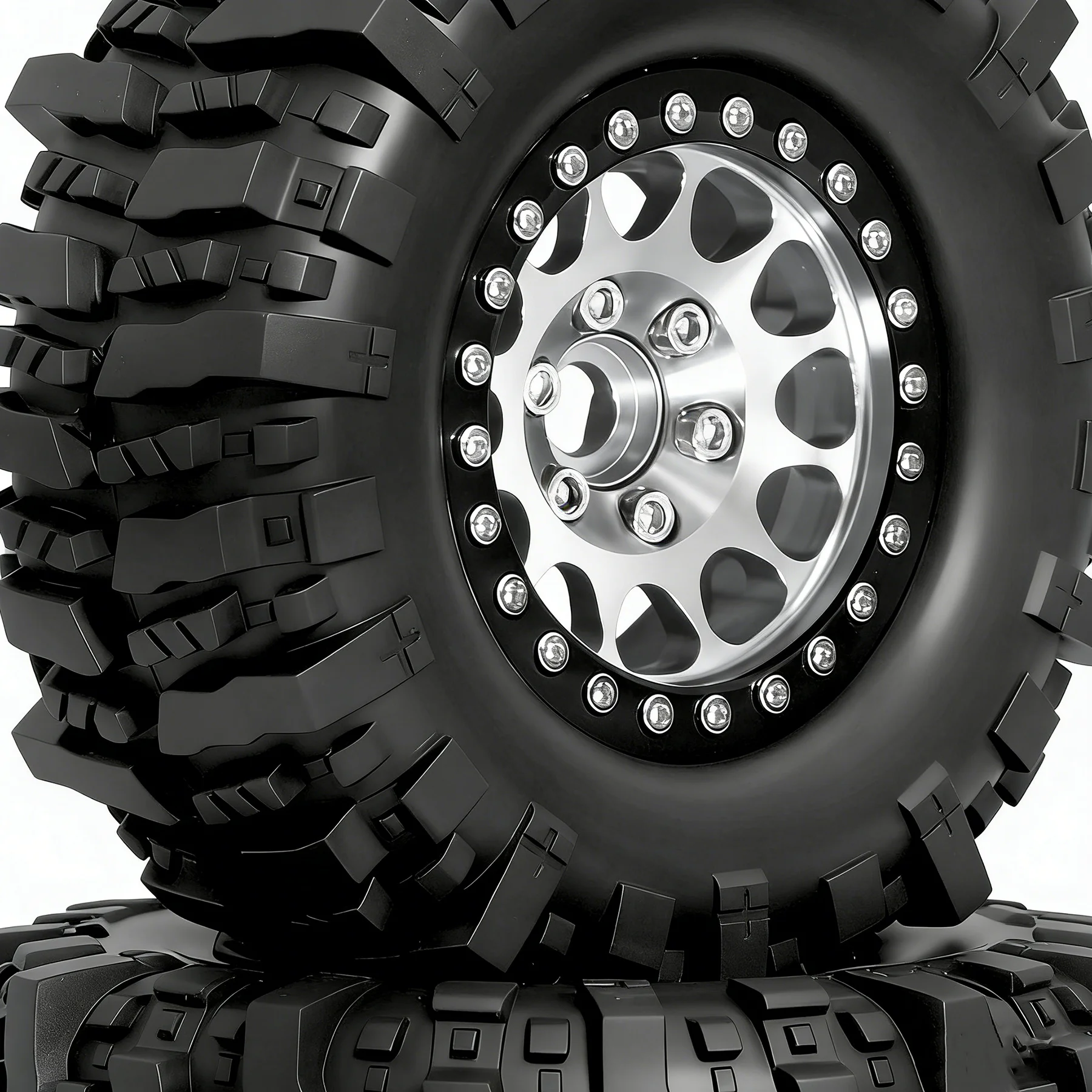 RS RC 95mm Rubber Tire Metal 1.9