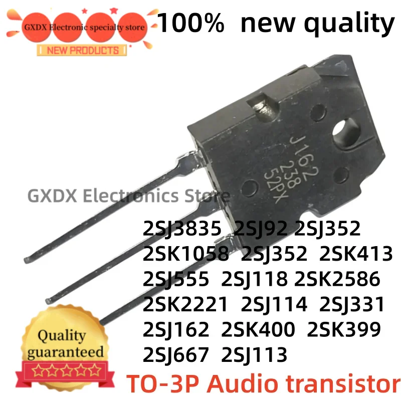 1Uds 2SK400 2SJ114 2SK399 2SJ113 2SJ331 2SJ667 2SJ3835 2SJ352 2SJ92 2SK413 2SJ118 2SK2586 2SJ555 2SK2221 2SJ352 2SK1058 2SJ162