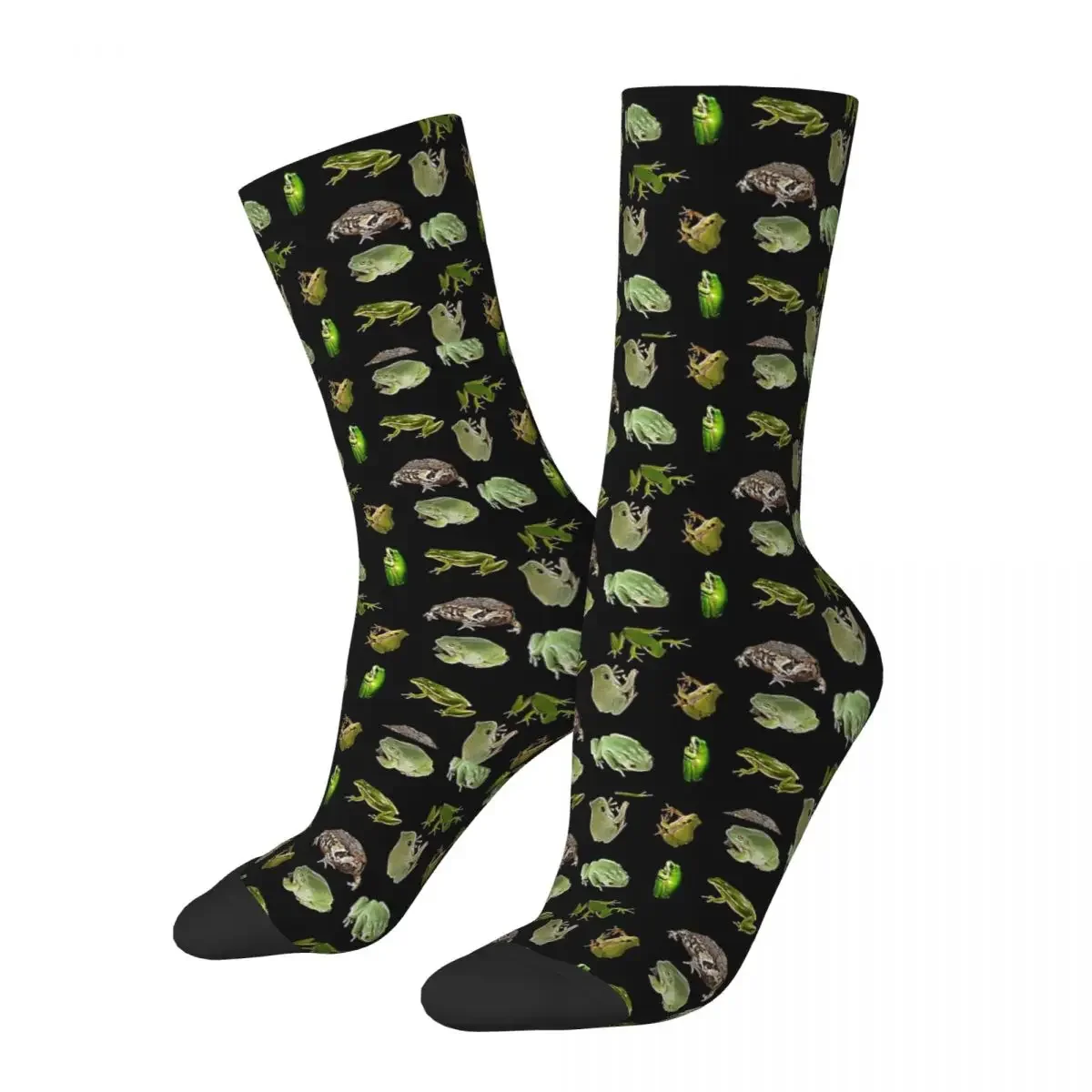 Chaussettes longues grenouilles et crapauds, bas Harajuku, super doux, toutes saisons, accessoires pour cadeaux unisexes