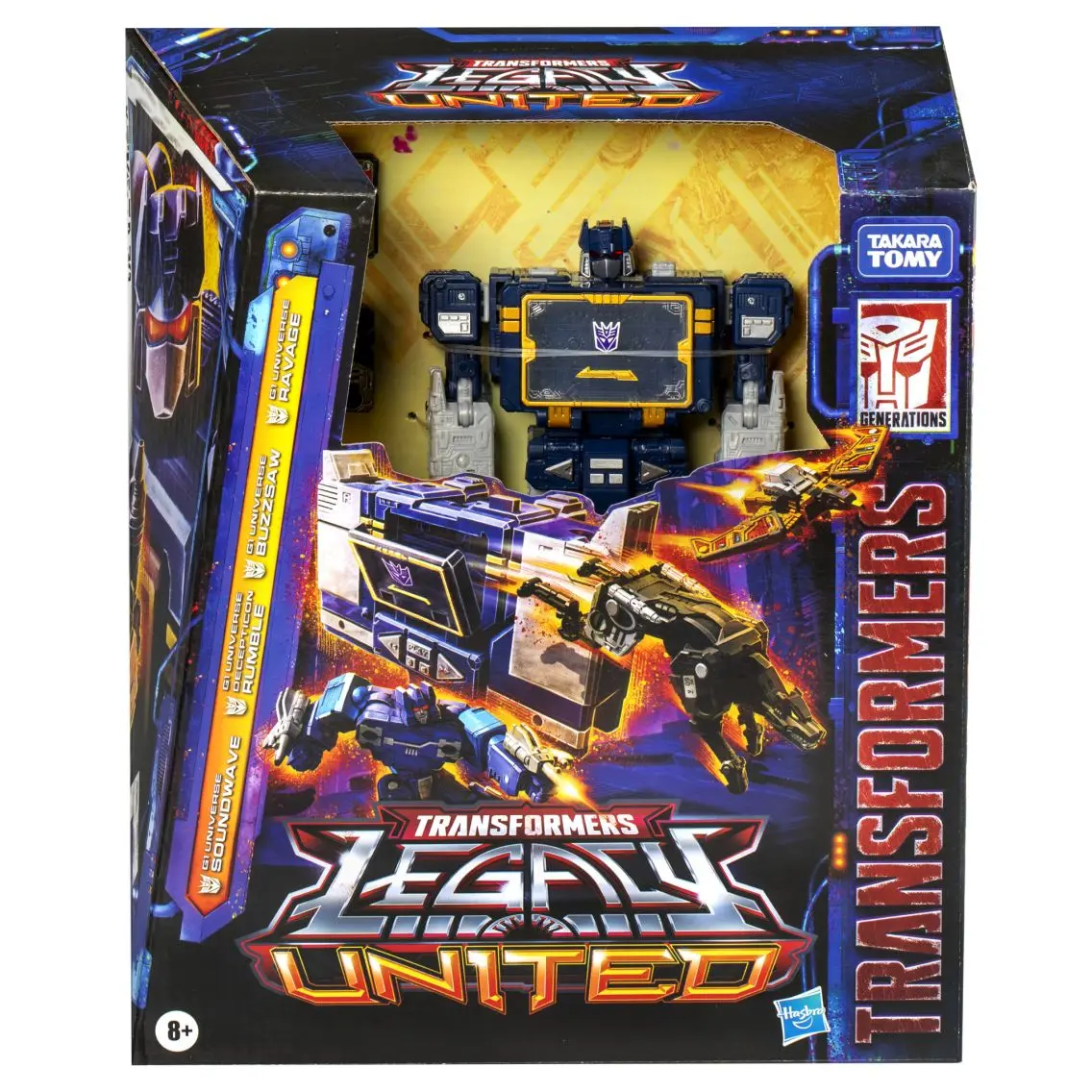 [in-stock] Hasbro Transformers Legacy: United Voyager Class G1 Universe Soundwave Action Figures Anime Gift Birthday Present