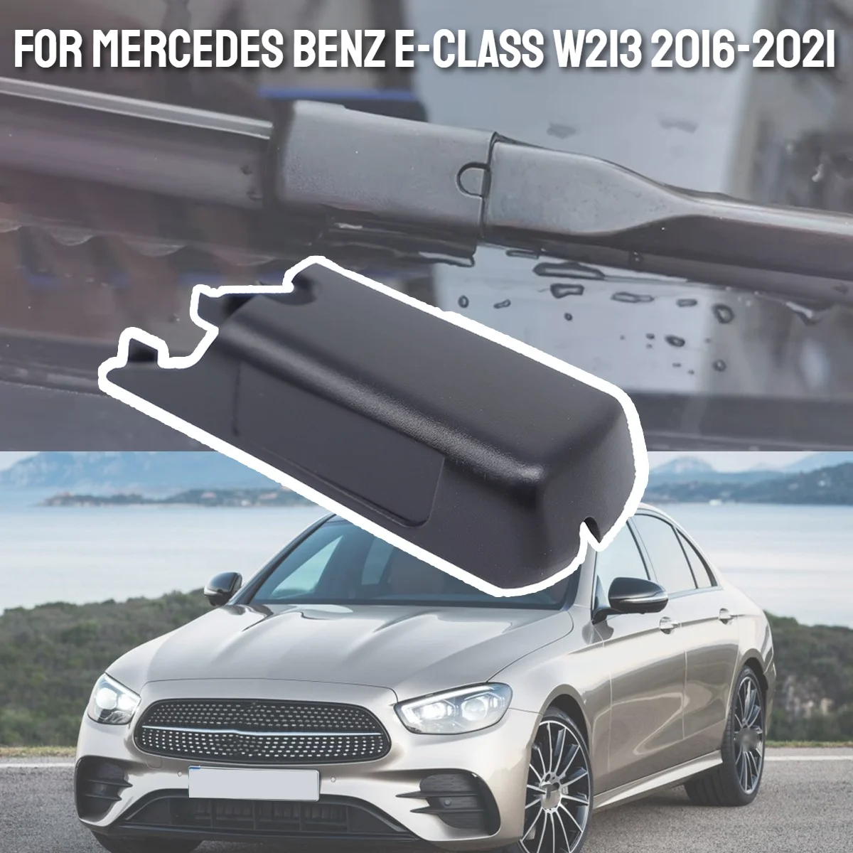 For Mercedes Benz E-Class W213 2016 2017 2018-2021 Car Front Window Windscreen Wipers Arm Cover Cap Rocker Clip Nut Spare Parts