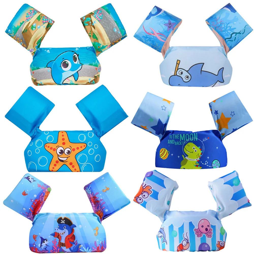 Baby Puddle Jumper Foam Cartoon Child Arm Rings Buoyancy Vest Garment Of Floating Kids Safety Life Jackets Children's Swim Ring