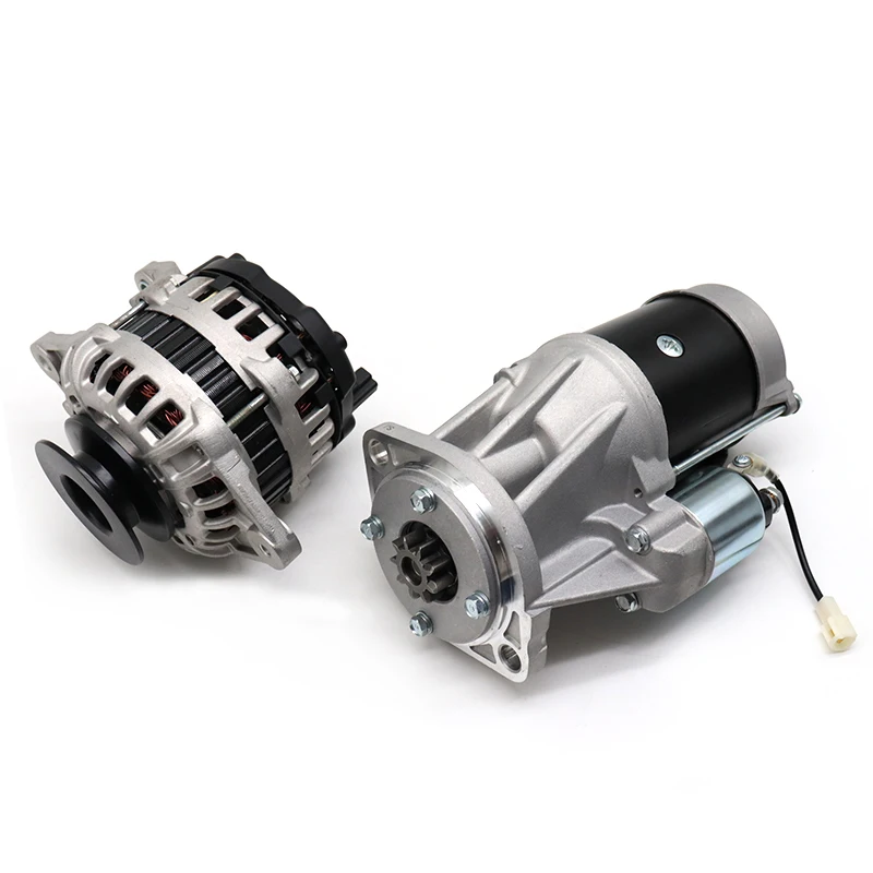 

High Quality Excavator Spare Parts Yanmar 4TNV98 Alternator 4TNV94 Starter Motor 12V