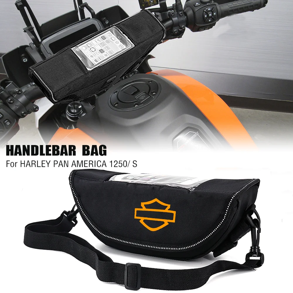 

For HARLEY PAN AMERICA 1250 S PA 1250S PA1250 2020 2021 Dustproof and Waterproof Motorcycle Steering Wheel Navigation Bag