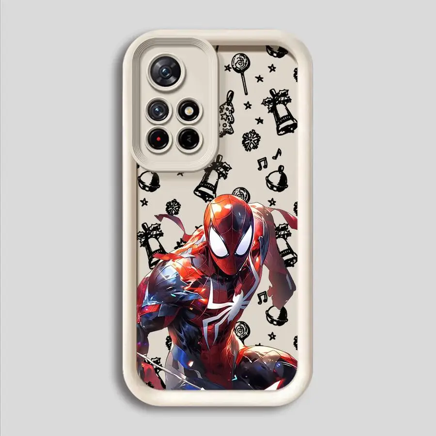 حافظة لهاتف Xiaomi Redmi 13 A3 A4 12 A1 A2 Plus غطاء ناعم Marvel Spider Man Christmas #2