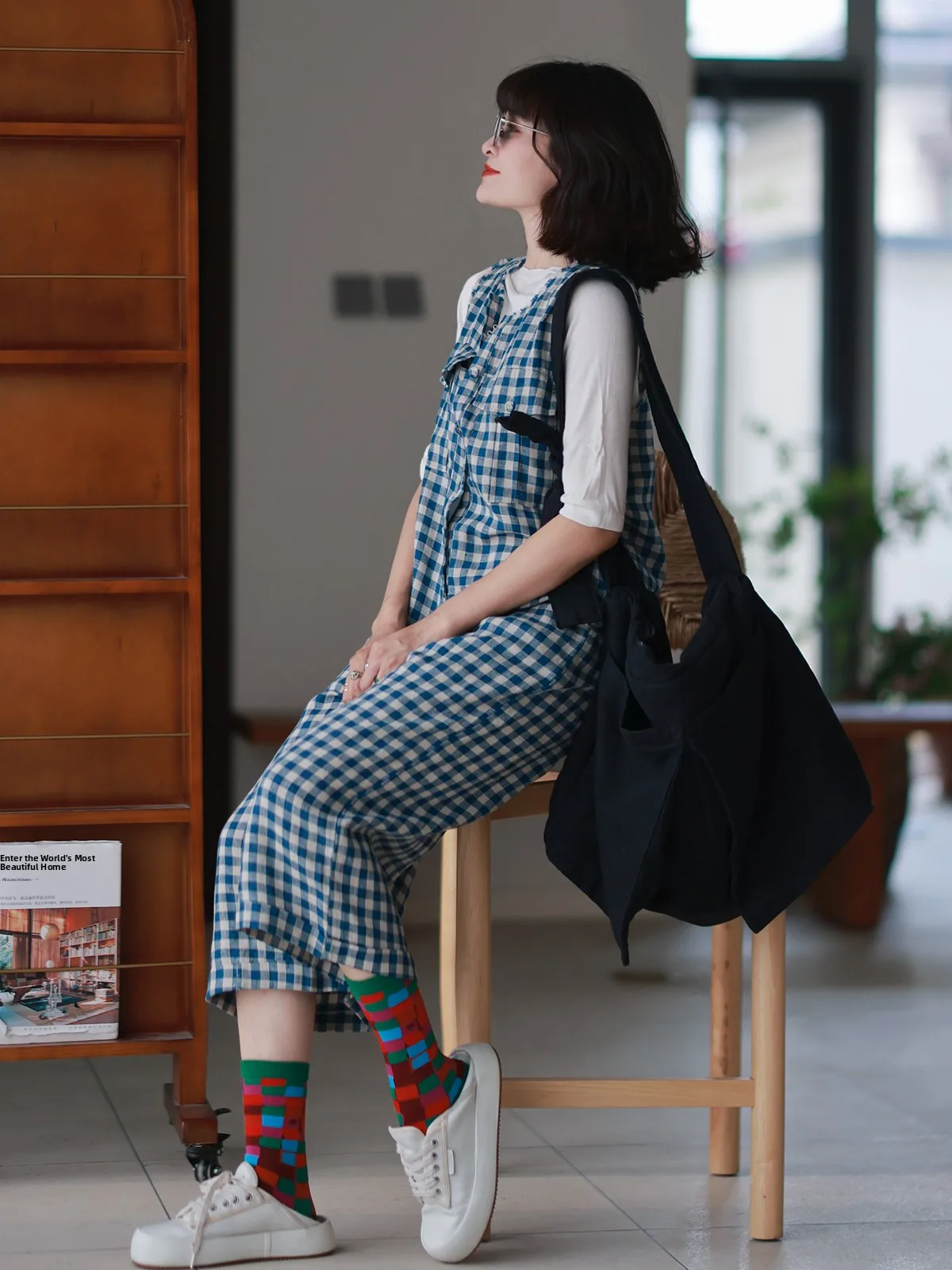 Mokedai artistieke zomer 2025, hoge taille, wijde pijpen jumpsuit, losse pasvorm, svel, gerafeld, negen punten overallbroek