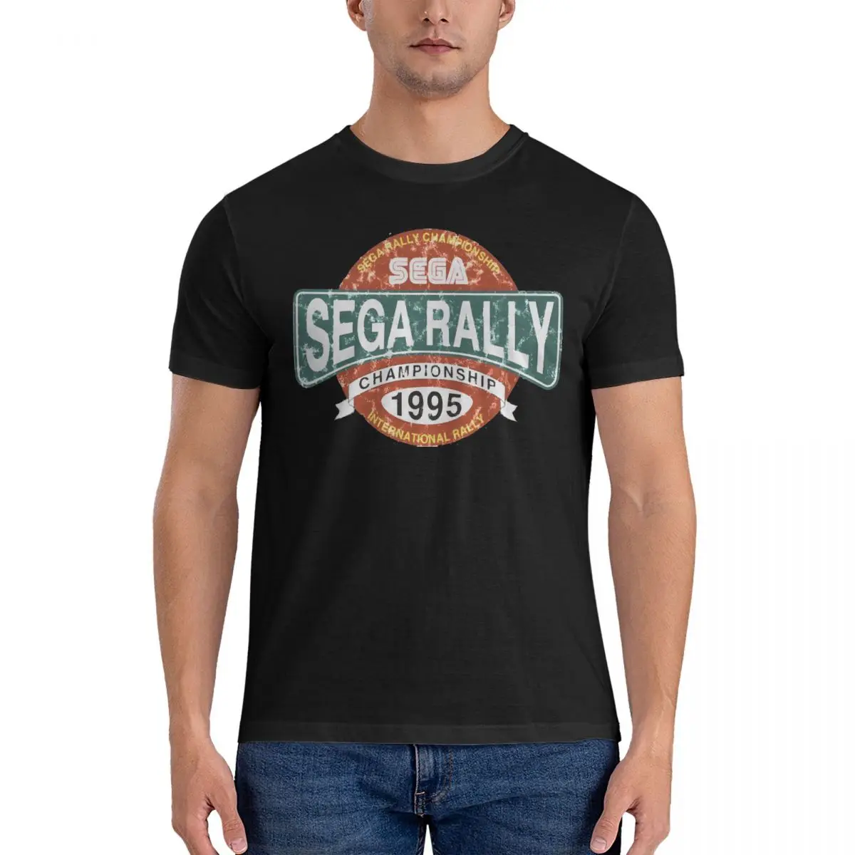 Sega Rally Sega Rally Championship T Shirts Men Cotton Hipster T-Shirt Round Collar WRC Tees Short Sleeve Clothes Printed