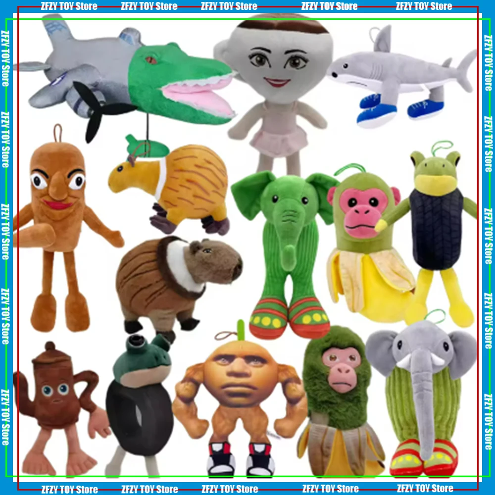 

23 Styles Cartoon Hot Tungtungtung Sahur Tralala Plush Doll Telalaero Telala Shark Stuffed Animals Soft Pillow Toy Birthday Gift