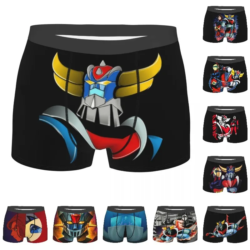 Custom Novelty Goldorak Ufo Robot Grendizer Boxers Shorts Panties Male Underpants Breathbale Briefs Underwear