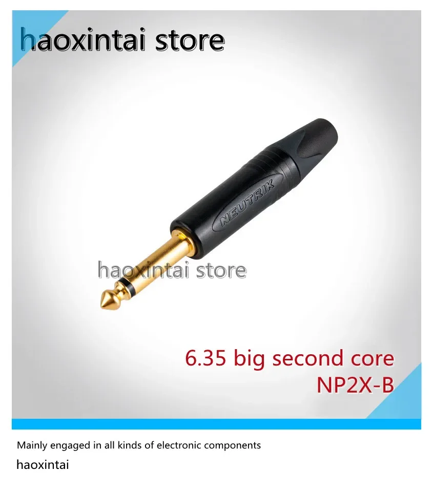 NEUTRIK Newtrek NP2X-B черный позолоченный 6,35 ядро второго курса TS гитара музыкальный инструмент микрофон аудио разъем