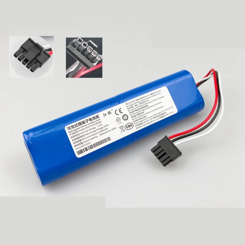 14.4V 2600mAh Sweeper Replacement Battery Pack For Proscenic M6 Pro LDS M7 Xiaomi Mop 2S Mop P Mop Pro Robot Vacuum Cleaner