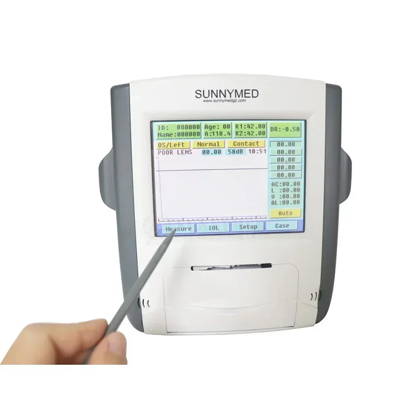 SY-V046 High Quality Potable A Ultrasound Scan Eye Analyzer Ophthalmic Equipment Biometer Pachymeter with Build-in Printer