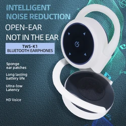 K1 Headphones Wireless Earphone Ultra-thin Earhook Sleeping Earbuds Mini Invisible Headset Noise Cancelling Headphone For XIAOMI