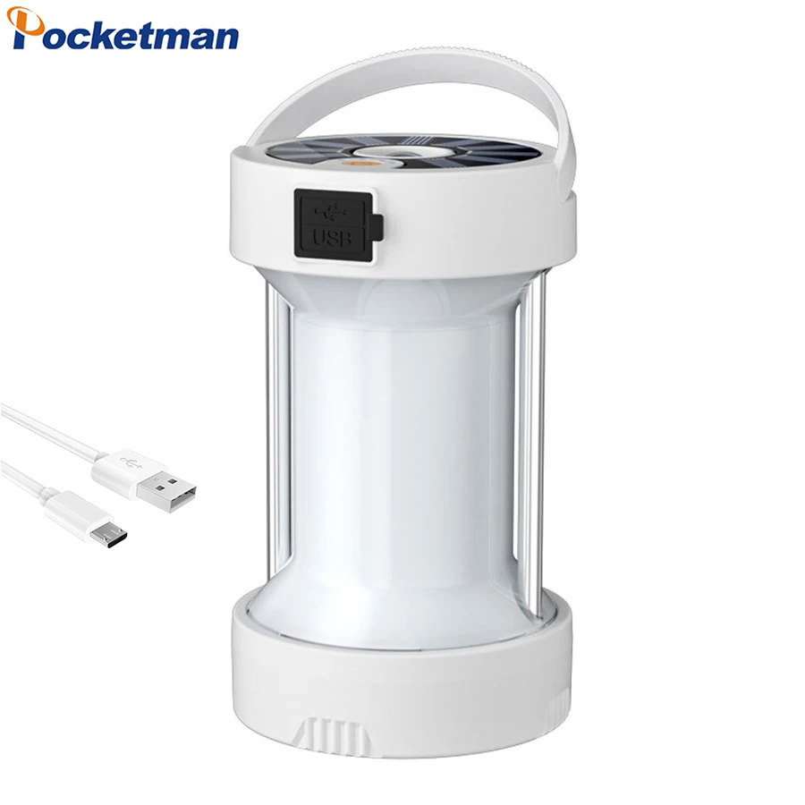 

Солнечная зарядка, кемпинговый фонарь, USB-перезаряжаемая лампа для палатки, уличный водонепроницаемый подвесной светильник, аварийный ночник с магнитом