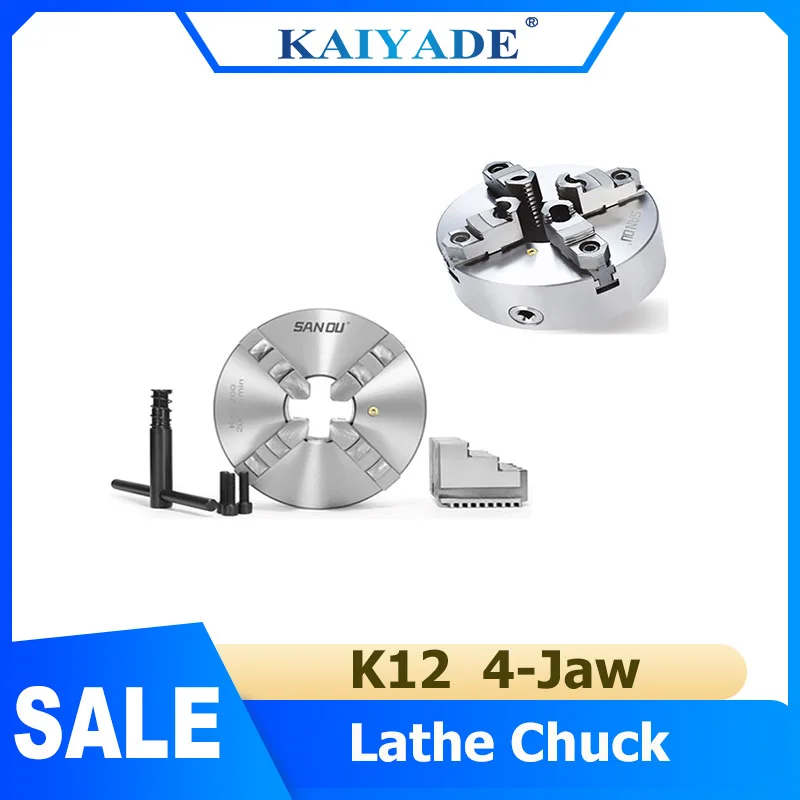 

K12 High Quality 4-Jaw Manual Lathe Chuck Self-Centering Metal 80mm-250mm Turning Machine Tools Accessory