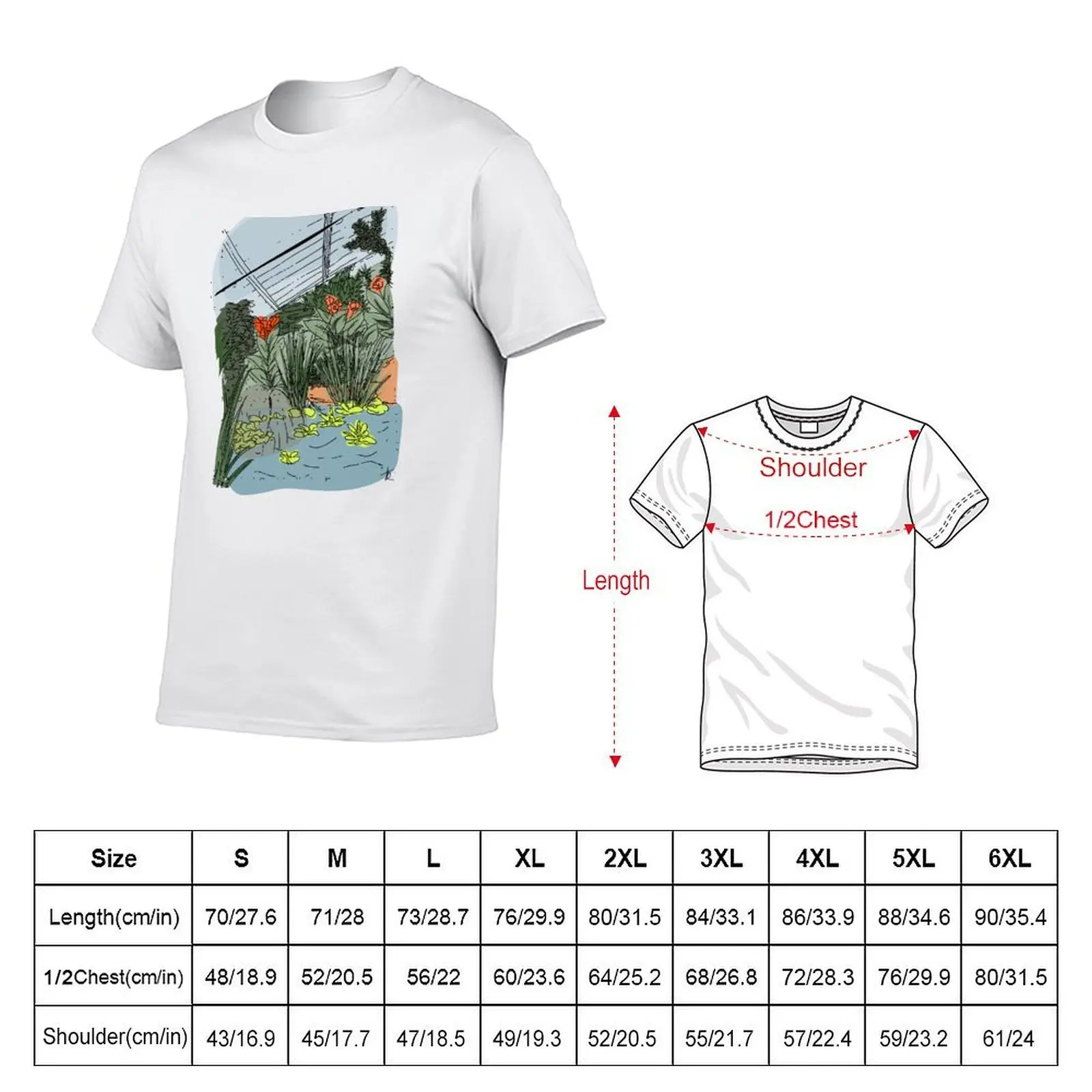 Kew Garden Greenhouse T-Shirt t shirt man luxury cotton t shirt pack printed t shirts for man T-shirt