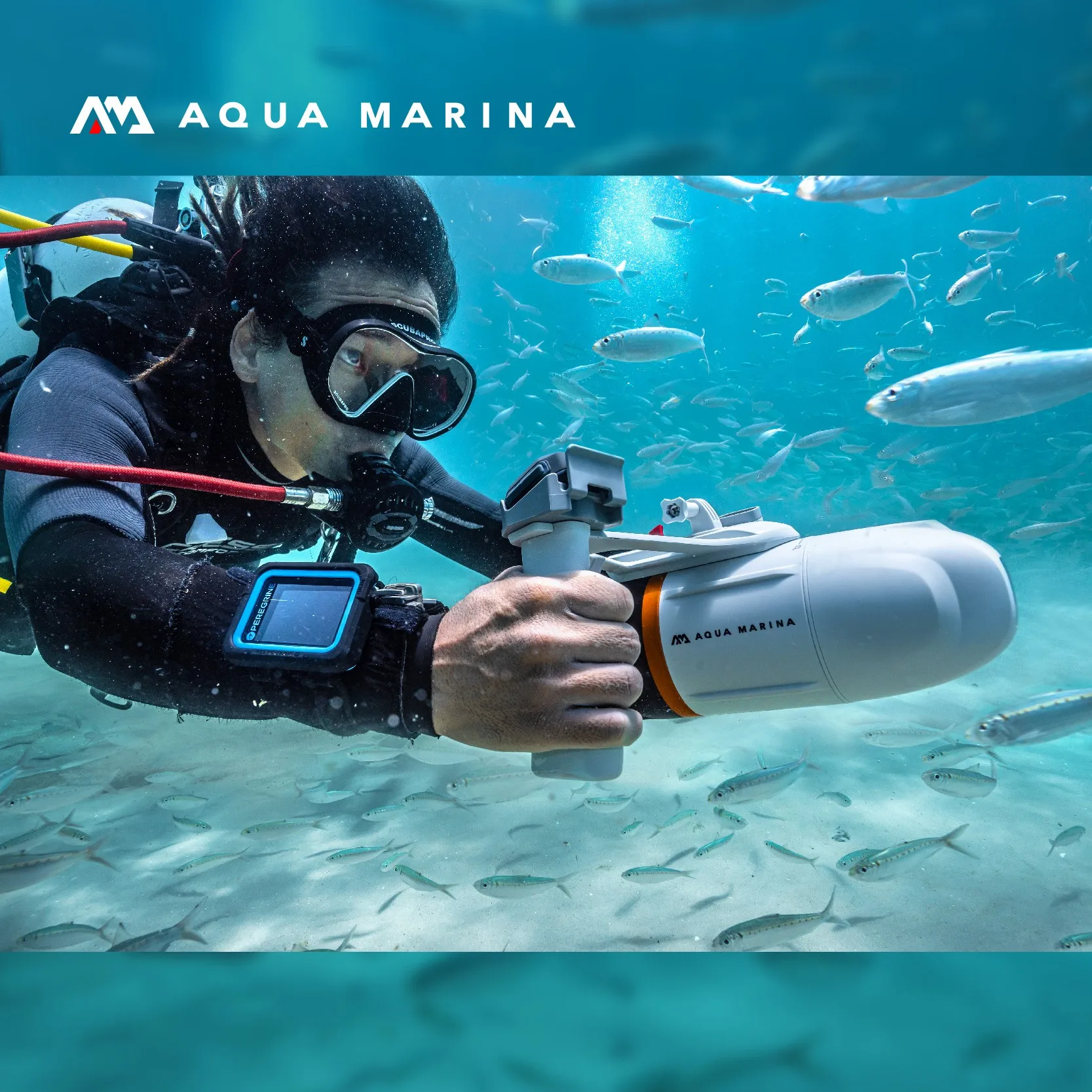 AQUA MARINA BLUEDIVE X / X pro Skuter podwodny Silnik elektryczny Śmigło wodne Skuter morski do kajaków SUP Pokład nurkowanie nurkowanie nurkowanie