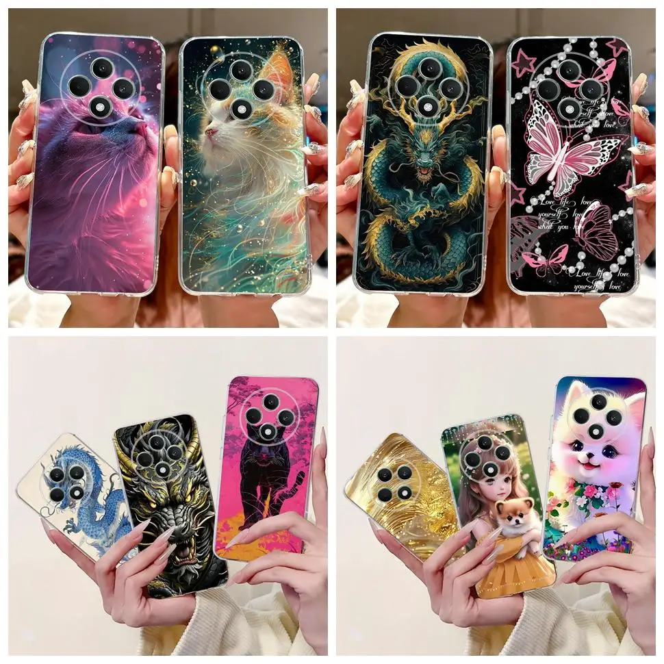 For Oppo Reno12 F Phone Case CPH2637 Cool Dragon TPU Cover Protection For Oppo Reno 12 F FS Reno12F Reno12FS Silicon Soft Cases